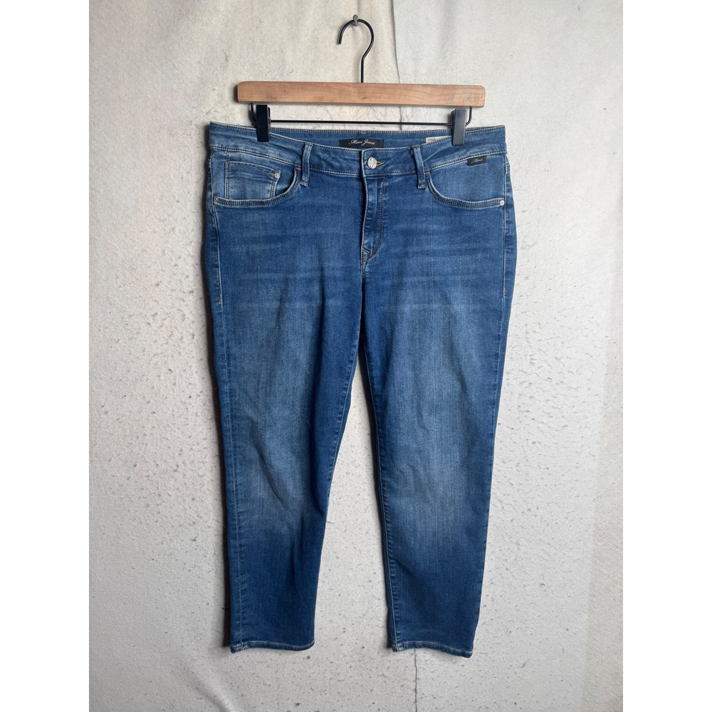 Mavi Emma Petite Slim Boyfriend Jeans Medium Wash Stretch Denim 30P